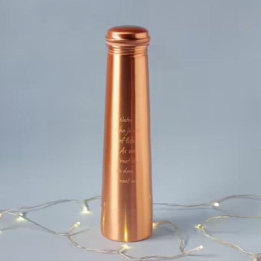 Sadhguru Quote Copper Bottle. For storing and drinking water. A festive gift for home and office.