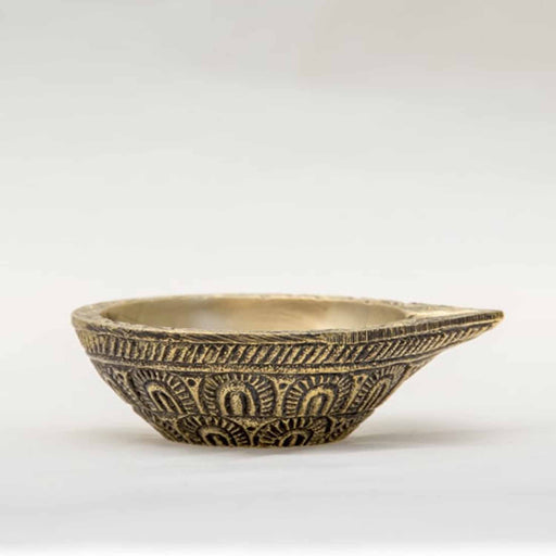 Handcrafted Antique Brass Diya (Deepam)