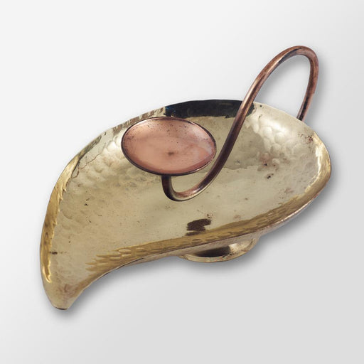 Brass Tea Light Holder - Mango Leaf