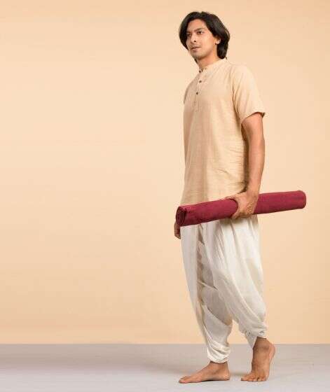Cotton Yoga Mat - Purple