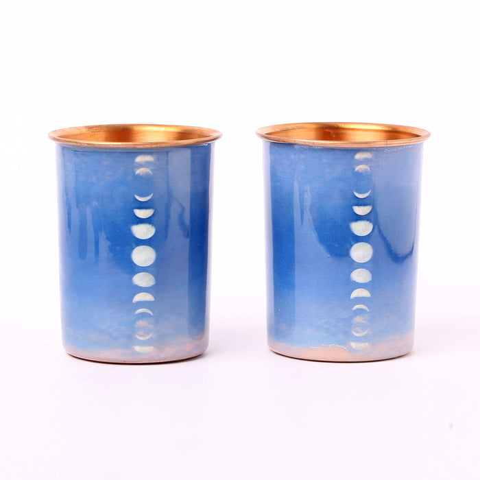 Set of 2 Mystic Moon Copper Glass, 200 ml each