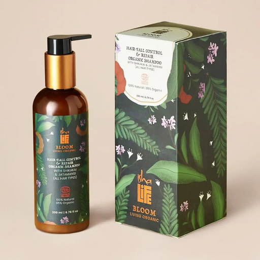 Bloom Hairfall Control & Repair Organic Shampoo with Shikakai and Jatamansi (All hair types) - 200ml
