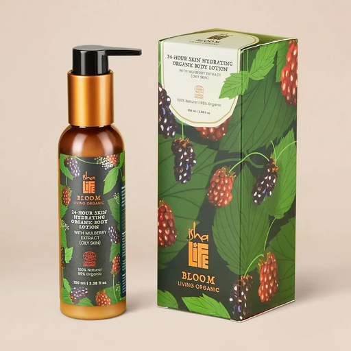 Bloom 24 Hours Skin Hydrating Organic Lotion With Mulberry Extract (Oily Skin) - 100ml