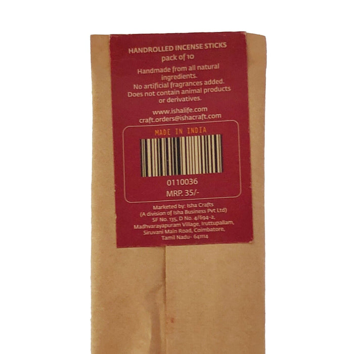 Organic Incense Nagachampa, 10 Sticks